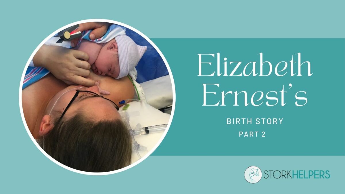 Elizabeth Ernest and her second addition to her family